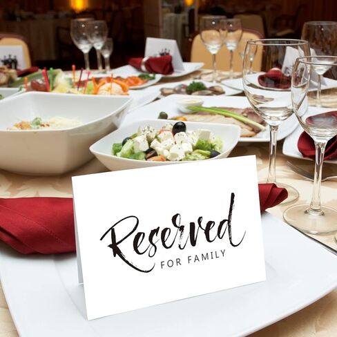 Wedding & Party Reserved Signs - 10 Pack, 4 x 6 Inches in Kuwait