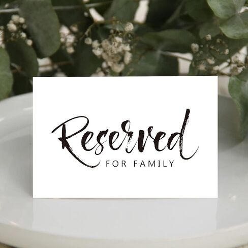 Wedding & Party Reserved Signs - 10 Pack, 4 x 6 Inches in Kuwait