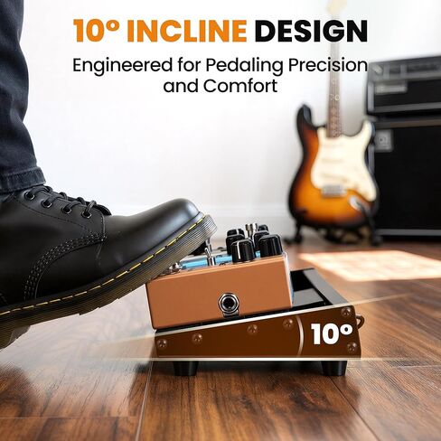 CAHAYA Guitar Pedal Board Portable - Pedal Board Built-in Power Supply Lightweight Aluminum Alloy Guitar Effect Pedalboard with DC Cables USB Output Carry Bag and Power Adapter 19.1" x 5.1" 1.91lbs in Saudi Arabia