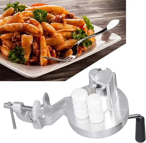 GLOGLOW Aluminium Alloy Macaroni Maker, Hand Cranking Noodles Pressing Machine, No Power Needed for Home Kitchen and Outdoor Use in Saudi Arabia