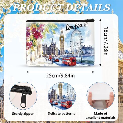 حقائب الماكياج في ألاسكا كروز هدايا للنساء ، وألاسكا سفر أساسية حقيبة مستحضرات تجميل مع سلسلة مفاتيح وسوار ، ومنظمات الأدوات المرحاض للسفر ، حقيبة ، in Kuwait