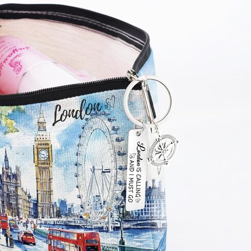 حقائب الماكياج في ألاسكا كروز هدايا للنساء ، وألاسكا سفر أساسية حقيبة مستحضرات تجميل مع سلسلة مفاتيح وسوار ، ومنظمات الأدوات المرحاض للسفر ، حقيبة ، in Kuwait