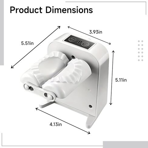 Generic Electric Automatic Dumpling Maker, Adjustable Speed, Auto Seal With Spoon & Brush, Enjoy Diy Dumplings in Saudi Arabia