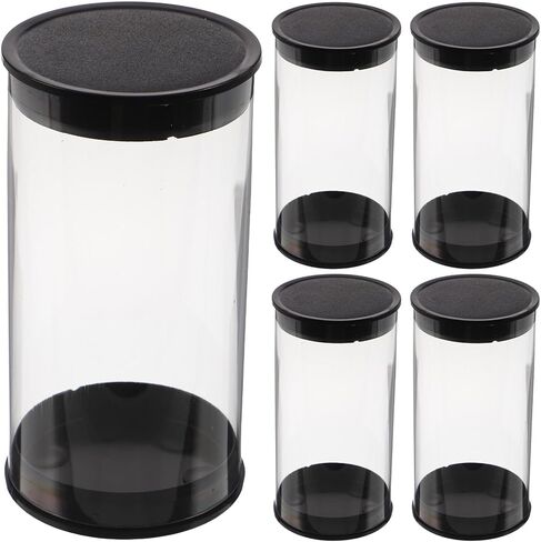 VANZACK 5pcs Golf Ball Display Case: Clear Double Golf Ball Display Case - Transparent Storage Holder Portable Organizer for Home Storage in Saudi Arabia