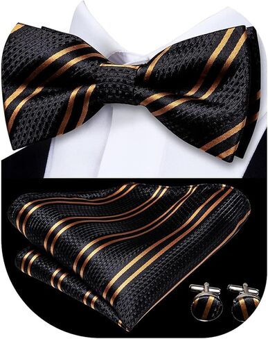 مجموعة Bowtie Dubulle Mens Paisley Bowtie Prowtie مسبقًا للرجال و Pocket Square مجموعة زفاف in Kuwait
