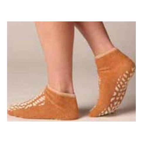 Albahealth 46012-LAR Double Tread Patient Safety Footwear, Shape, Large, Beige (Pack of 4) in Saudi Arabia