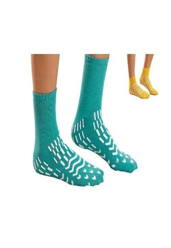Alba Health Albahealth 90221 Confetti Tread All-Around Tread Footwear, Pair, 4XL, Heather Grey (Pack of 48) in Saudi Arabia