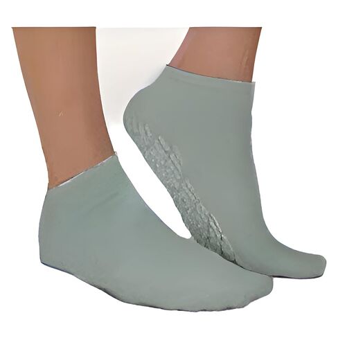 Alba Health Albahealth 80108 Care-Steps Slip-Resistant Patient Safety Footwear, Single Tread, Pair, Adult 2XL, Moss Green (Pack of 48) in Saudi Arabia