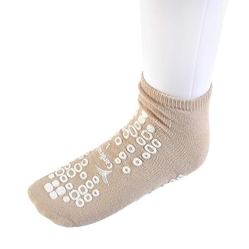 Cardinal Health 68125-TAN Terry in Double Tread Patient Safety Slippers, Tan, Large, Case of 48 Pairs in Saudi Arabia