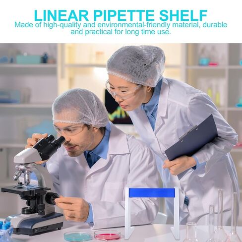 L-Shaped Pipette Rack Linear Pipette Stand Plastic Holder Laboratory Experiment Support Shelf for Lab Use in Kuwait