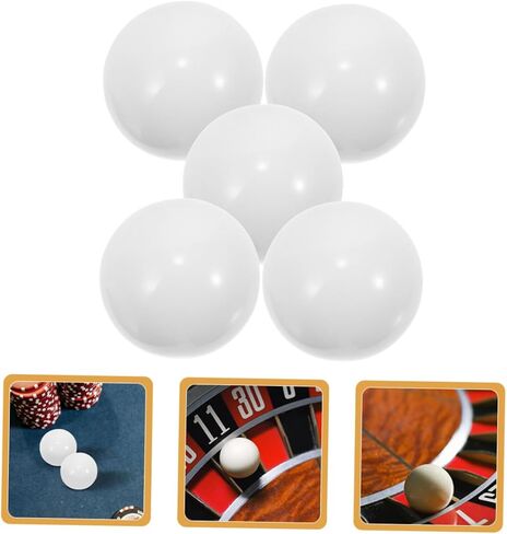 5pcs Roulette Wheel Beads Balls for Game Wheel Stylish Prop for Home Fun for Roulette Tables Easy to Install in Kuwait
