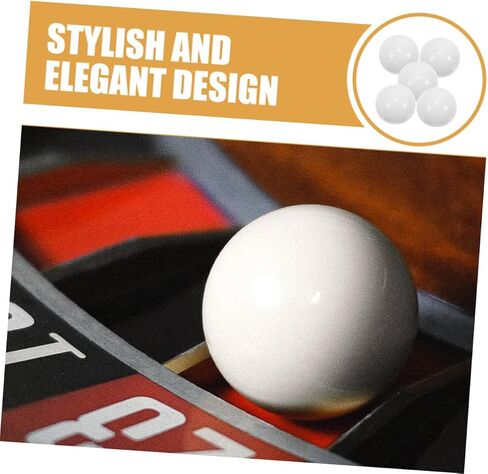 5pcs Roulette Wheel Beads Balls for Game Wheel Stylish Prop for Home Fun for Roulette Tables Easy to Install in Kuwait