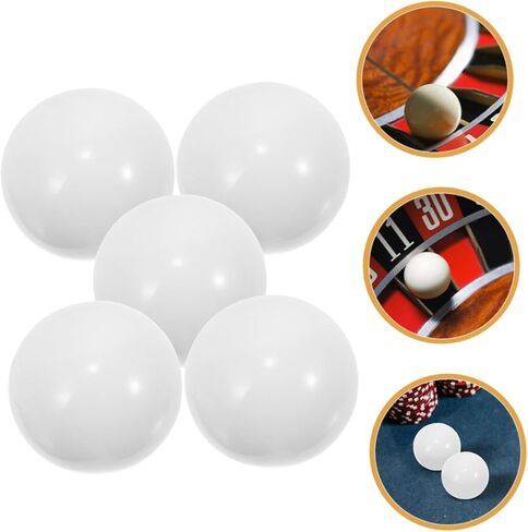 5pcs Roulette Wheel Beads Balls for Game Wheel Stylish Prop for Home Fun for Roulette Tables Easy to Install in Kuwait