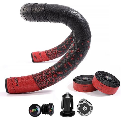 2PCS Bike Handlebar Tapes, Bicycle Handlebar Tape, Road Bike Handlebar Tape, Cycling Handle Wraps, Comfortable, Durable, Anti-Slip, Sweat-Absorbing Design, Orange in Saudi Arabia