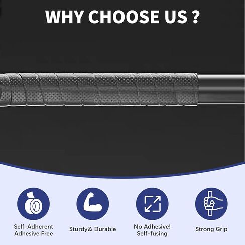 6 Rolls Silicone Grip Tape, Grip Tape For Handles, The Gripper Seal Wrap, Sports Tight Handle Wrap, For Bike, Steering Wheel, Pull Up Bar, Dumbbell, Gym Equipment And Tool, Non-Slip, Shock Absorbing in Kuwait