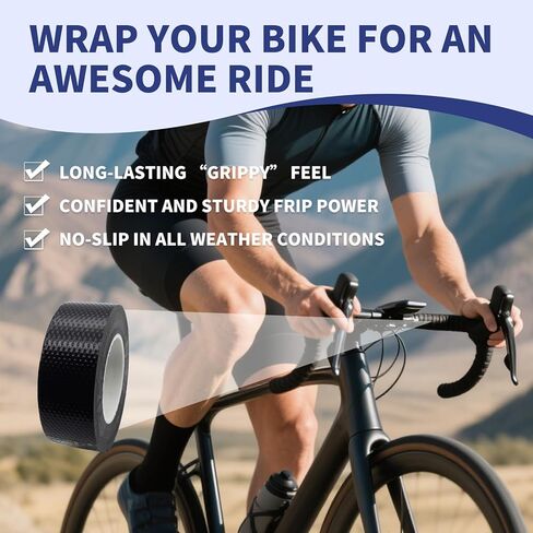 6 Rolls Silicone Grip Tape, Grip Tape For Handles, The Gripper Seal Wrap, Sports Tight Handle Wrap, For Bike, Steering Wheel, Pull Up Bar, Dumbbell, Gym Equipment And Tool, Non-Slip, Shock Absorbing in Kuwait