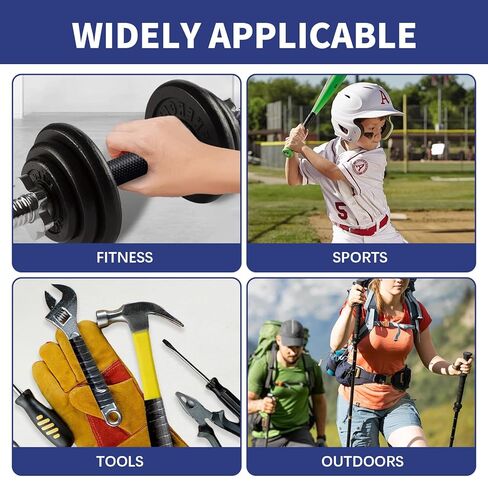 6 Rolls Silicone Grip Tape, Grip Tape For Handles, The Gripper Seal Wrap, Sports Tight Handle Wrap, For Bike, Steering Wheel, Pull Up Bar, Dumbbell, Gym Equipment And Tool, Non-Slip, Shock Absorbing in Kuwait