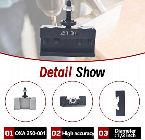 findmall OXA #1 Quick Change Turning Facing Lathe Tool Post Holder OXA 250-001 in Saudi Arabia
