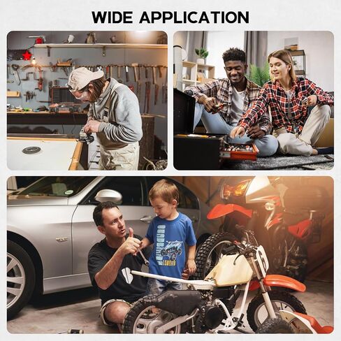 Magnetic Tool Holder - Aluminum Rails Screwdriver Wrench Organizer, Removable 14 Sliding Clips, 3 PCS Wall Mounted Strips Compact Storage for Garage Workshop Tool Box in Kuwait