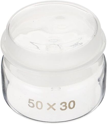 Flat Type High Borosilicate Glass Weighing Bottle 50x30mm with Lid, Laboratory Sample Storage Jar for Precision Measurement and Experimental Weighing in Scientific Labs in Saudi Arabia