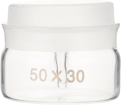 High Borosilicate Laboratory Sample Weighing Canister with Lid 50x30mm Flat Type Glass Jar for Scientific and Storage in Saudi Arabia
