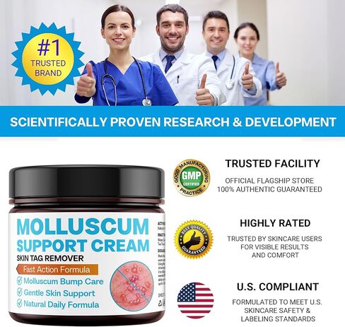 Molluscum Support Treatment, Molluscum Support Cream All Natural Support Cream for Molluscum Rash, SALICYLIC Acid 10% in Kuwait