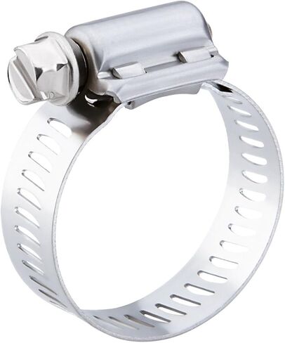 Pack of 20 Breeze Power-Seal Stainless Steel Hose Clamp Worm-Drive SAE Size 32 1-9/16 Inch to 2-1/2 Inch Diameter Range 1/2 Inch Band Width in Saudi Arabia