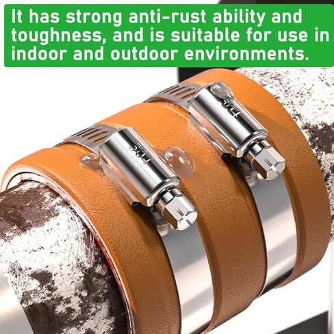 210 قطعة 304 مجموعة متنوعة من مشابك خرطوم الفولاذ المقاوم للصدأ، 1/4 بوصة - 2 بوصة (6-51 مم) مشابك خرطوم معدنية قابلة للتعديل، مشابك تركيب خرطوم صغيرة للسيارات، الأنابيب، سباكة الرادياتير، خط الوقود in Kuwait