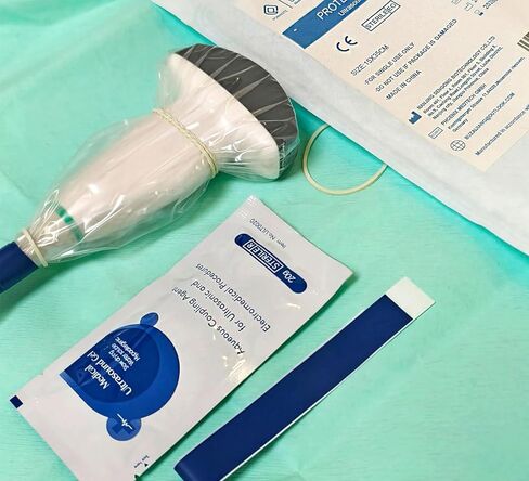 Ultrasound Probe Cover - Transducer Cover Latex-Free Sterile Disposable Clear, Cover Probe Sheath 6" X 48", Disposable Drape Sheathes Non-Latex Individual Packaging (20 Pcs) in Kuwait