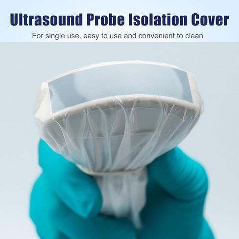 Ultrasound Probe Cover - Transducer Cover Latex-Free Sterile Disposable Clear, Cover Probe Sheath 6" X 48", Disposable Drape Sheathes Non-Latex Individual Packaging (20 Pcs) in Kuwait