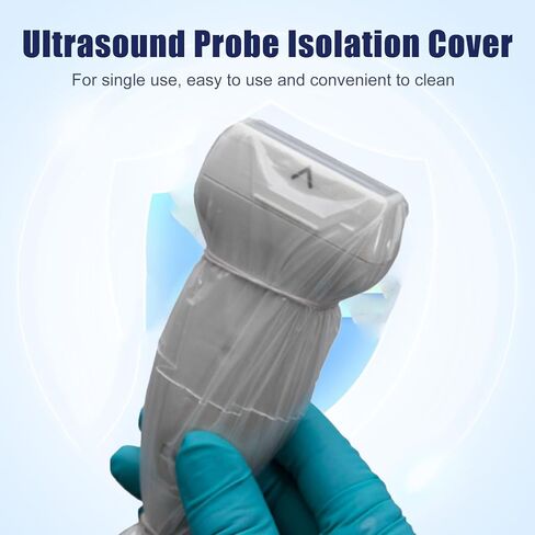 Ultrasound Probe Cover - Transducer Cover Latex-Free Sterile Disposable Clear, Cover Probe Sheath 6" X 48", Disposable Drape Sheathes Non-Latex Individual Packaging (20 Pcs) in Kuwait