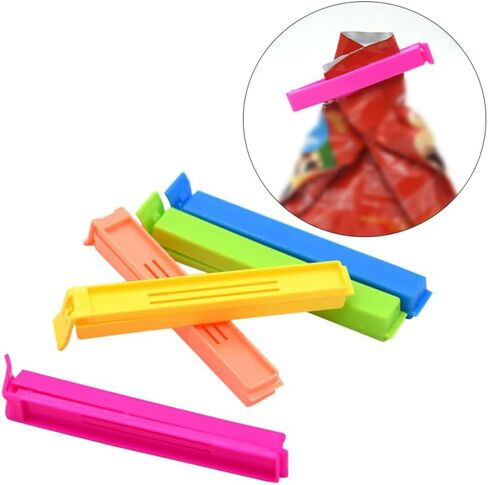 48 قطعة من مشابك الرقائق البلاستيكية لختم أكياس الطعام، ومشابك إغلاق أكياس الوجبات الخفيفة للطعام والمطبخ والمنزل in Kuwait