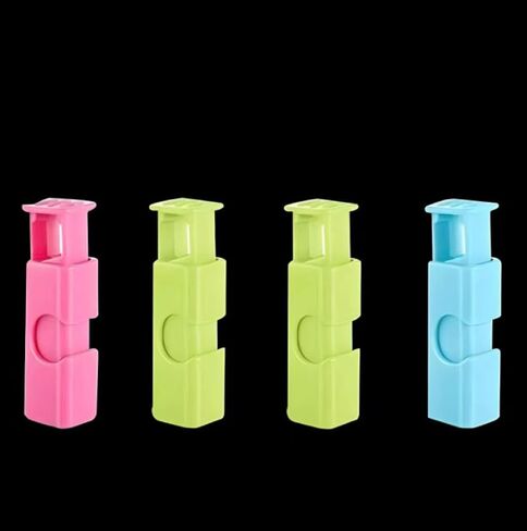6PCS Bag Sealing Clips Multi Function Plastic Spring Design for Snacks Bread Preservation Kitchen Travel Storage, A in Saudi Arabia