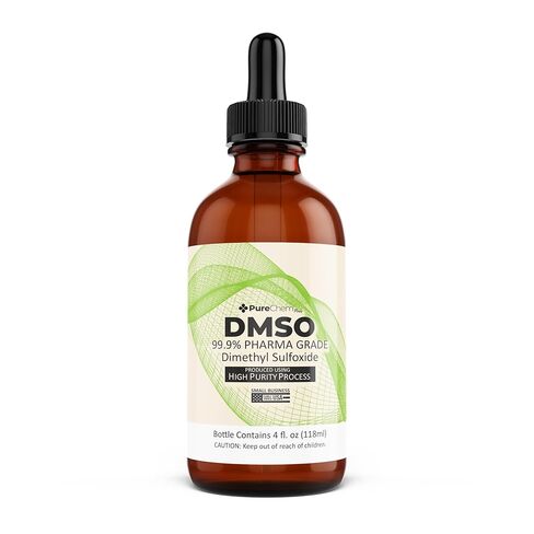 PureChemPros DMSO Pharmaceutical Grade 99.9% Pure (Dimethyl Sulfoxide) Low Odor Solvent DMSO Liquid 99.9% Pure with Precision Dropper - (4oz) in Saudi Arabia