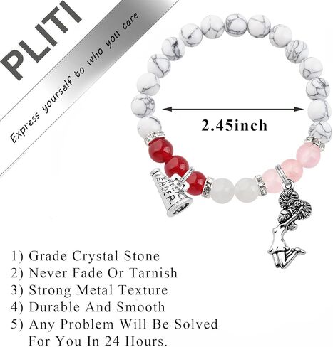 PLITI Cheerleader Bracelet Cheerleading Gift Cheer Coach Appreciation Gift Megaphone Jewelry For Cheer Mom in Saudi Arabia