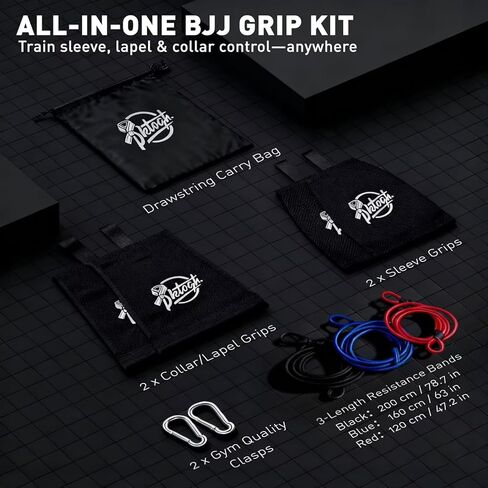 Jiu Jitsu Grip Trainer Simulating Gi – BJJ Resistance Bands System | Grappling Grip Strength & Endurance Training for Judo, MMA & Home Gym in Saudi Arabia