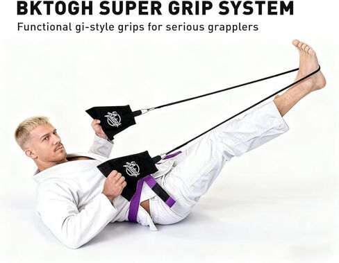 Jiu Jitsu Grip Trainer Simulating Gi – BJJ Resistance Bands System | Grappling Grip Strength & Endurance Training for Judo, MMA & Home Gym in Saudi Arabia