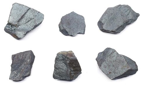 EISCO 6PK Raw Hematite, Mineral Specimens - Approx. 1" - Geologist Selected & Hand Processed - Great for Science Classrooms - Class Pack in Kuwait
