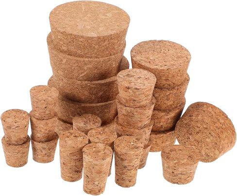 Cabilock 25PCS Reusable Cork Stoppers for Jars Leak Airtight Jar Seal Plugs for Laboratory Experiments and Kitchen Storage in Saudi Arabia