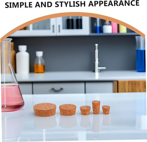 Cabilock 25PCS Reusable Cork Stoppers for Jars Leak Airtight Jar Seal Plugs for Laboratory Experiments and Kitchen Storage in Saudi Arabia