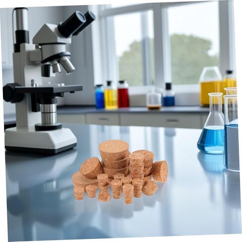 Cabilock 25PCS Reusable Cork Stoppers for Jars Leak Airtight Jar Seal Plugs for Laboratory Experiments and Kitchen Storage in Saudi Arabia