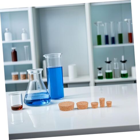 Cabilock 25PCS Reusable Cork Stoppers for Jars Leak Airtight Jar Seal Plugs for Laboratory Experiments and Kitchen Storage in Saudi Arabia