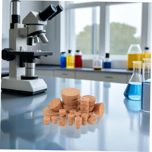 Zerodeko 25PCS Leak Airtight Plugs for Laboratory and Home Use Reusable Assorted Softwood Corks for Sealing Jars and Containers in Saudi Arabia