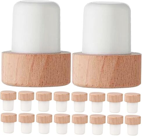 24pcs Shaped Wine Stoppers Reusable Wine Plugs for Bottles Cork Sealing Plugs for Laboratory Beer and Craft Applications Temperature Resistant Easy to Use in Saudi Arabia
