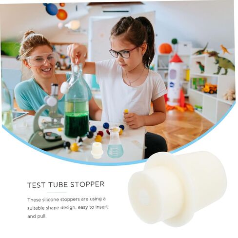 5Pcs Stopper for Erlenmeyer Flasks and Test Tubes Laboratory Sealing Versatile and Multi Functional for Experiments in Saudi Arabia