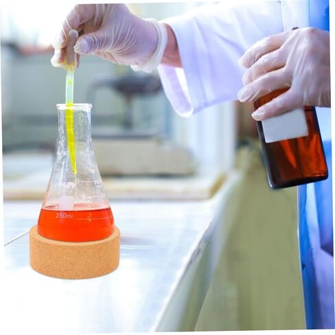 PRETYZOOM 2Pcs Laboratory Flask Pad Cork Flask Stand for Round Bottom Flasks Lightweight and Experimental Holder for Secure Flask Support Labs in Saudi Arabia