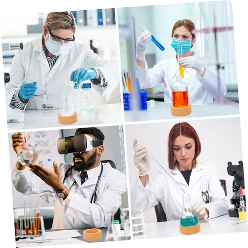 PRETYZOOM 2Pcs Laboratory Flask Pad Cork Flask Stand for Round Bottom Flasks Lightweight and Experimental Holder for Secure Flask Support Labs in Saudi Arabia