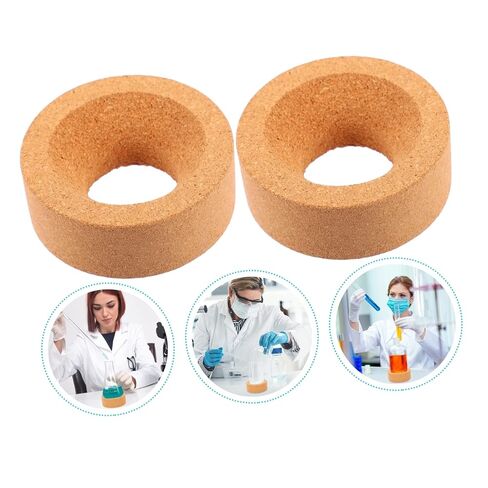 PRETYZOOM 2Pcs Laboratory Flask Pad Cork Flask Stand for Round Bottom Flasks Lightweight and Experimental Holder for Secure Flask Support Labs in Saudi Arabia