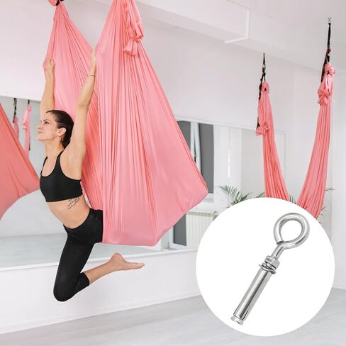 Expansion Hooks Steel Stainless M8, 5 Pcs Concrete Anchors Wall Expansion, 5/16 X 4-3/16, Duty Heavy Eyebolts Shoulder Lag, Screws Expansion for Stone and Concrete Walls in Kuwait