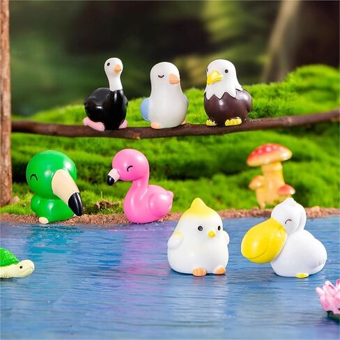Hinge Heads Decorative Topper Set 5PCS, Home Decoration,Magnetic Hinge Head Toppers Door Hinge, Cute Mini Creative Flamingos, Resin Ornament in Saudi Arabia